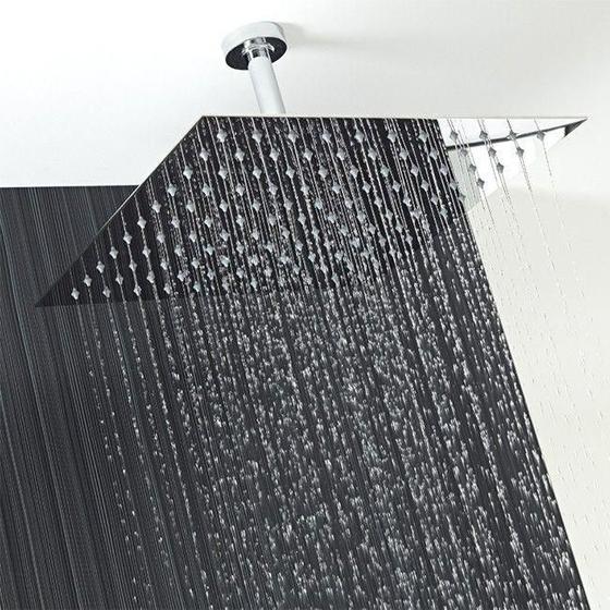 Imagem de Ducha De Teto Inox Ss304 Slim 30X30 Com Braço Maximametais