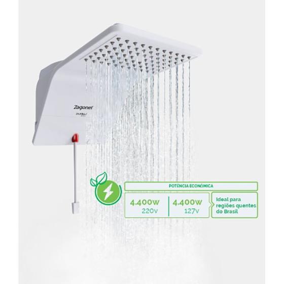 Ducha ducali eletronica 7500w 220v black zagonel Menor preço em Ducha ducali eletronica 7500w 220v black zagonel