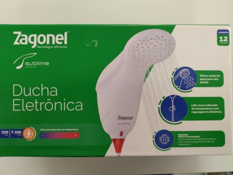Ducha eletronica sublime zagonel 220v Ducha Magazine Luiza
