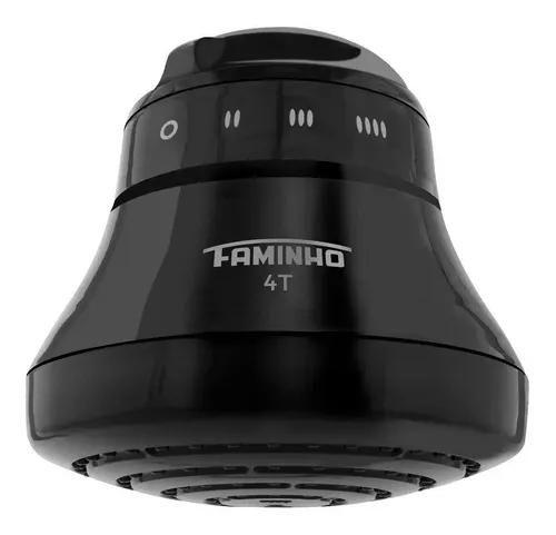 Imagem de Ducha Faminho 4 Temperaturas Fame Black 127V 5400W com Cano