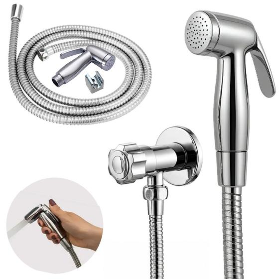 Ducha Higiênica banheiro Inox Abs Metal aço Cromada chuveirinho Higiênico