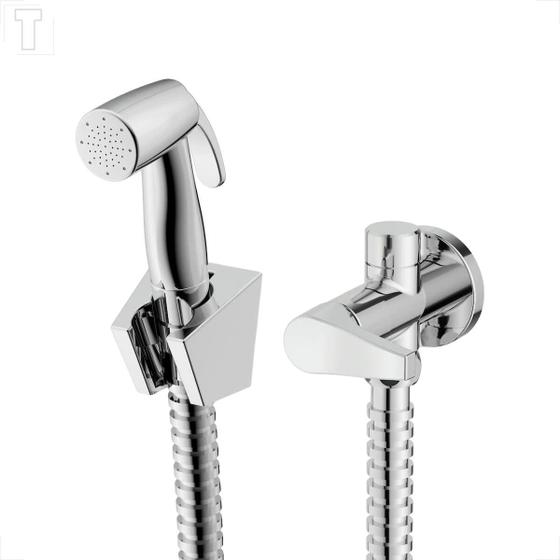 Imagem de Ducha higienica celite like com derivaçao cromada
