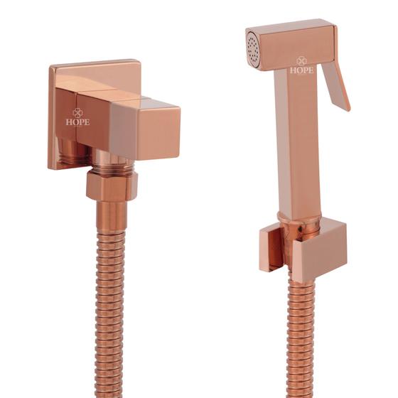 Ducha higienica chuveirinho intimo banheiro lavatório lavabo metal rose gold tokio Menor preço em Ducha higienica chuveirinho intimo banheiro lavatório lavabo metal rose gold tokio