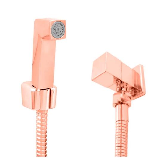 Imagem de Ducha Higienica Fit Rose Gold com Gatilho ABS - 1/4 de Volta 78917 C 100