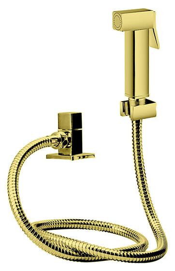 Imagem de Ducha higiênica Lexxa Dourada (gold), com registro integrado LX1904G - 100% metal