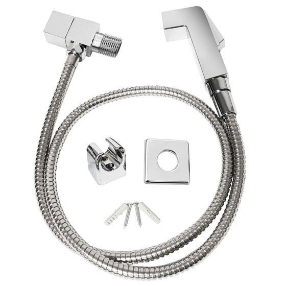 Ducha Higiênica Metal Square 1/4 volta Gatilho ABS Quadrado Menor preço em Ducha Higiênica Metal Square 1/4 volta Gatilho ABS Quadrado