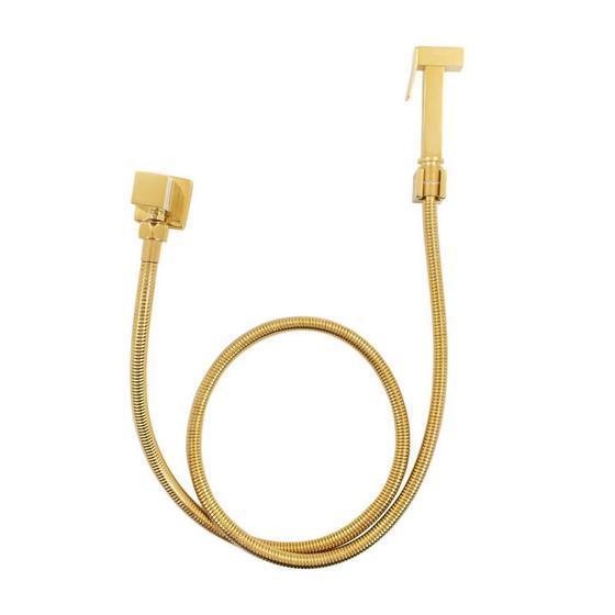 Imagem de Ducha Higiênica P/ Bidê Lavabo Gold Dourado Nias Luxo Metal