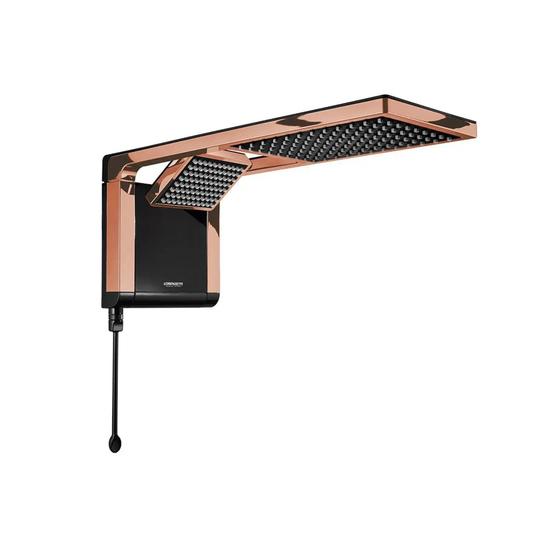 Imagem de Ducha Lorenzetti Acqua Duo 5500W Preto e Rose Gold 127V