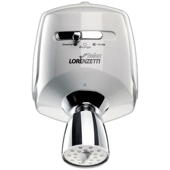 Ducha Lorenzetti Relax Lux Branca/cromada 127v 5500w 7540117 Menor preço em Ducha Lorenzetti Relax Lux Branca/cromada 127v 5500w 7540117