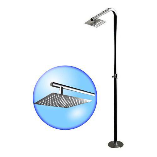 Ducha Para Piscina Aço Inox C/ Chuveiro 25x25cm Sodramar Menor preço em Ducha Para Piscina Aço Inox C/ Chuveiro 25x25cm Sodramar