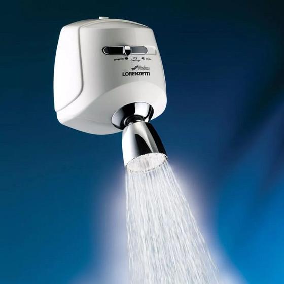 Imagem de Ducha Relax Branca Com Cromado Ultra 127 Volts 5500 Watts LORENZETTI 