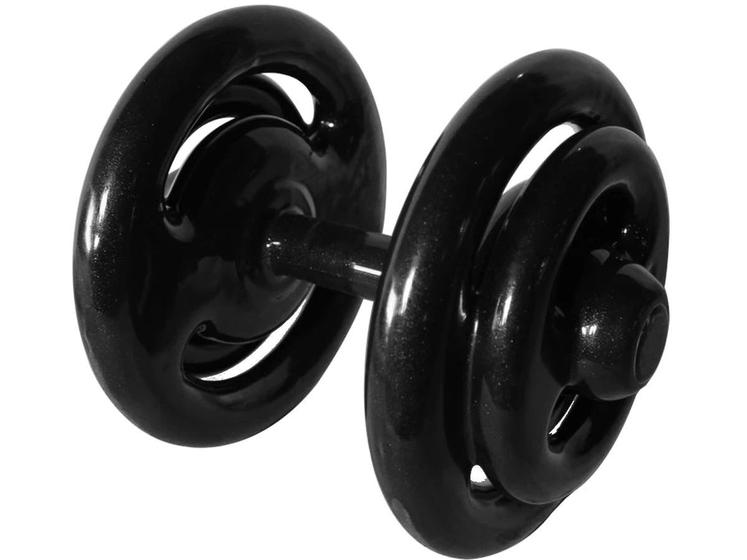 Imagem de Dumbbell Emborrachado Treinamento Funcional Academia 12Kg