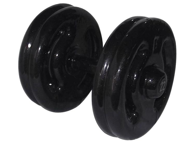 Imagem de Dumbbell Emborrachado Treinamento Funcional Academia 22Kg