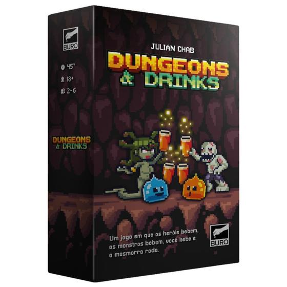 Imagem de Dungeons & Drinks Jogo de Tabuleiro Pt Br