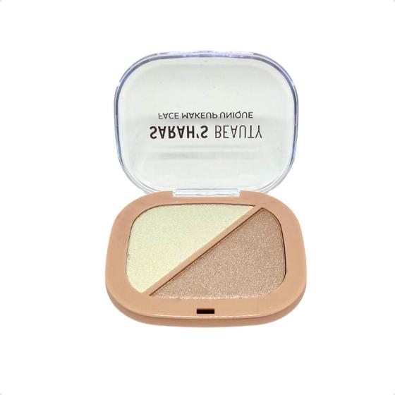 Imagem de Duo Blush Iluminador Dourada Para Make Up Face Sarah Beauty