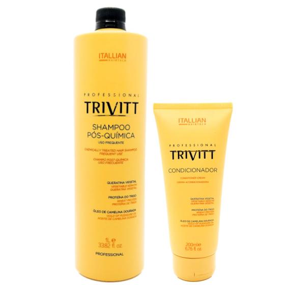 Imagem de Duo Shampoo 1000ml + Condicionador 200ml Trivitt - Hidratação