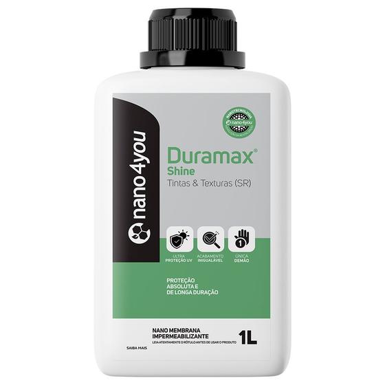 Imagem de Duramax Shine Protetor Revitalizador Textura Tinta Fachada Muro Internos Externos 1 Litro - Nano4you
