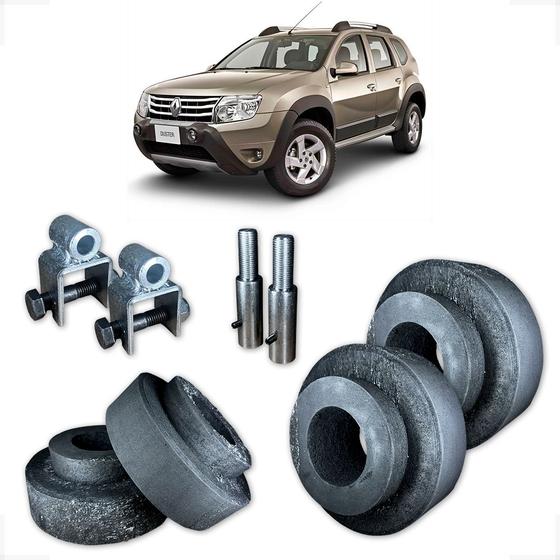 Imagem de Duster 4x2 Kit Elevação Completo 4cm Com Prolongadores