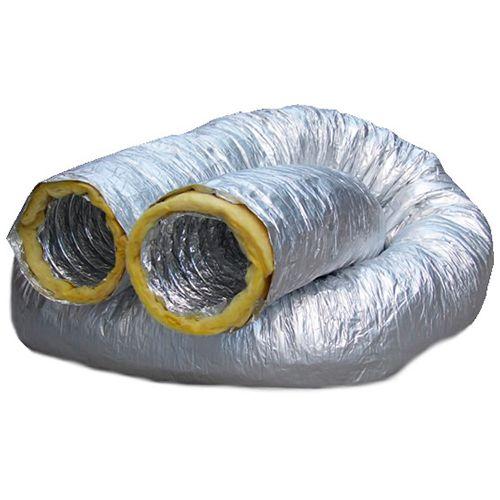 Duto Flexível Aluminizado Com Isolamento 4 Pol. 109mm (Rolo c/ 6 mts) Menor preço em Duto Flexível Aluminizado Com Isolamento 4 Pol. 109mm (Rolo c/ 6 mts)