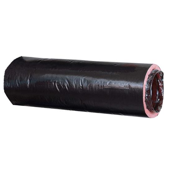 Rubber-Cal Luftschlauch Schwarz – Flexibler Ventilatorschlauch, 25,4 Cm X 7,6 M, Für Industrie & Belüftung