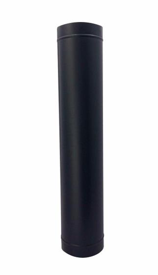 Imagem de Duto preto para chaminé de 150 mm de diâmetro com 60 cm de altura
