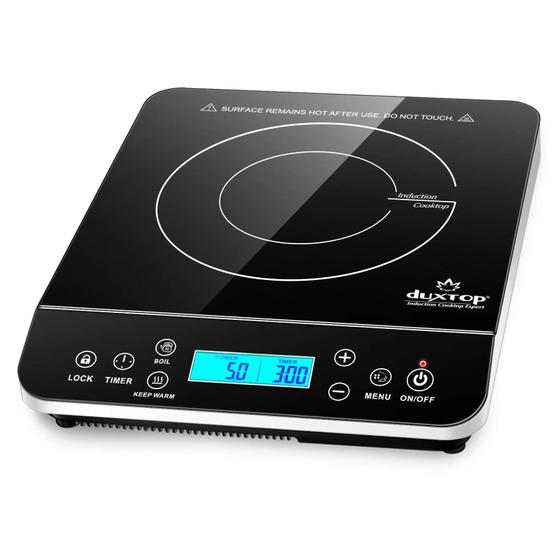 Imagem de Duxtop Fogão de Indução Portátil 1800W com LCD e Sensor Touch (Prata)