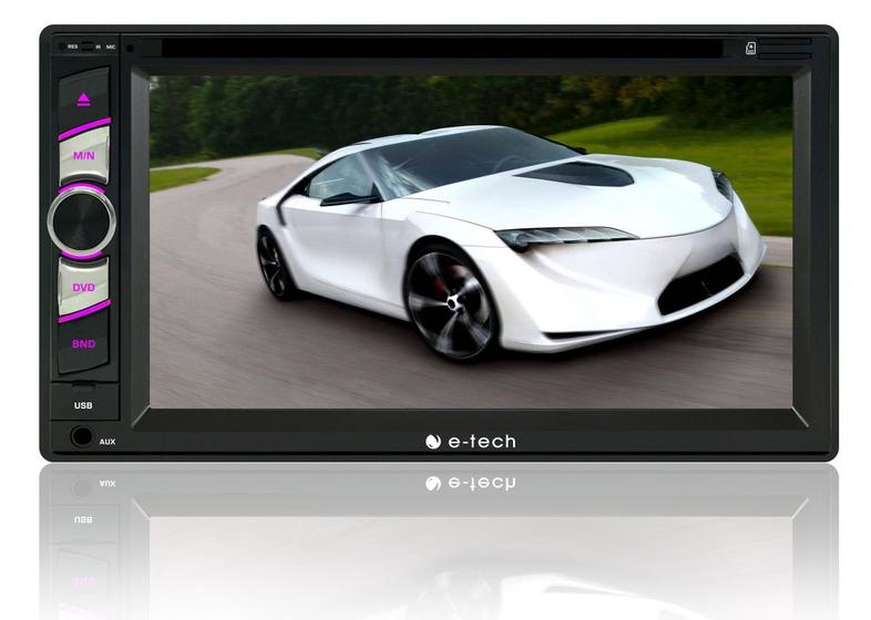 Imagem de Dvd 2 Din Universal E-tech 6,2 Usb/bluetooth/Espelhamento