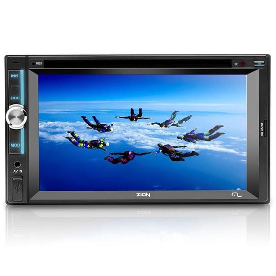 Imagem de DVD Automotivo Multilaser Zion LCD 6.2 Entrada Auxiliar USB, SD,CD/DVD Player P3307