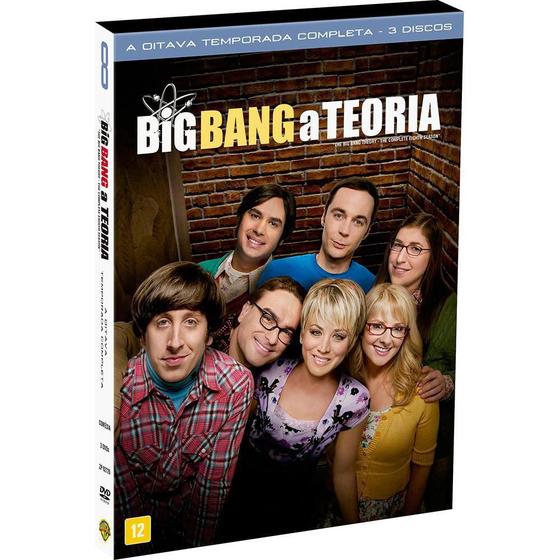 Imagem de Dvd Big Bang A Teoria A Oitava Temporada Completa 3 Discos