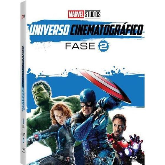 Imagem de Dvd Blu-Ray Marvel Universo Cinematográfico Fase 2 -6 Discos