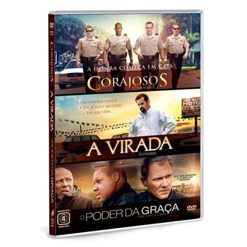 Imagem de DVD - Box Gospel - Corajosos + A Virada + o Poder da Graça - 3 Discos