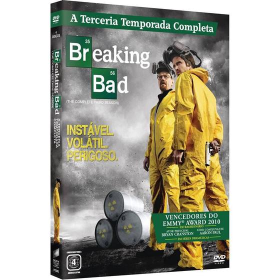 Imagem de DVD BREAKING BAD - A QUÍMICA DO MAL 3ª TEMPORADA 4 DISCOS