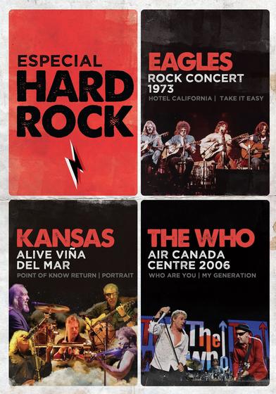 Imagem de DVD Hard Rock - Shows ao Vivo com The Who, Eagles e Kansas