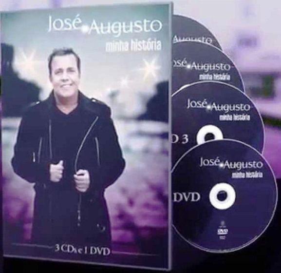 DVD José Augusto Minha História (3CDs + 1 DVD) SOM LIVRE Livros de Arte e Fotografia