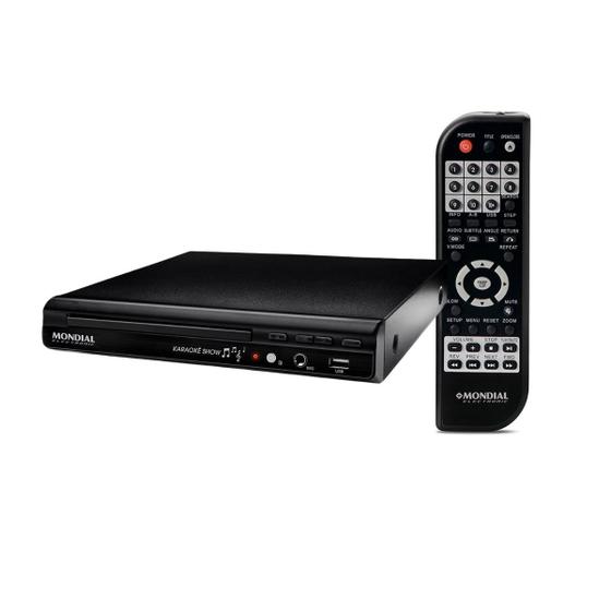Dvd karaoke mondial entrada usb ii mp3 e mp4 bivolt d20 Dvd Player