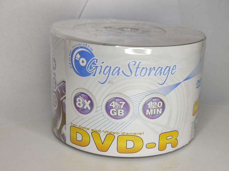 Imagem de DVD mídia virgem Giga Storage Spaltec 4.7gb DVD-R 50 unidades
