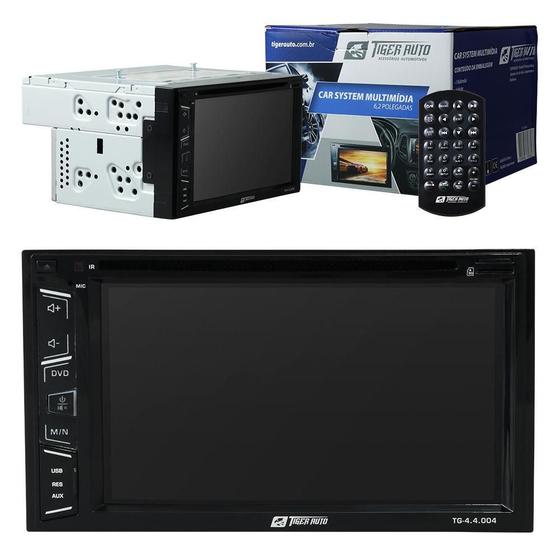 Imagem de Dvd Player Automotivo 2 Din Tiger Auto Universal Tela 6.2