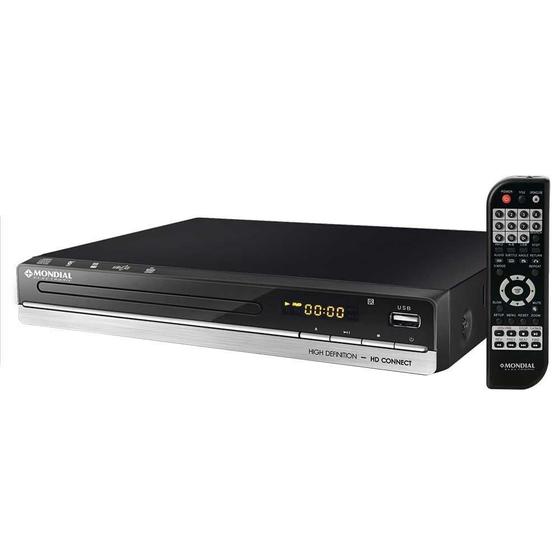 Imagem de DVD Player D-18 HD Connect, Saída HDMI ( acompanha cabo HDMI) Entrada USB, Função Karaokê , Função Ripping/Copy - Mondial