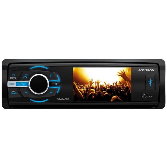 Dvd Player Mp3 SP4340BT Fm Usb Aux Bluetooth Positron Som Automotivo