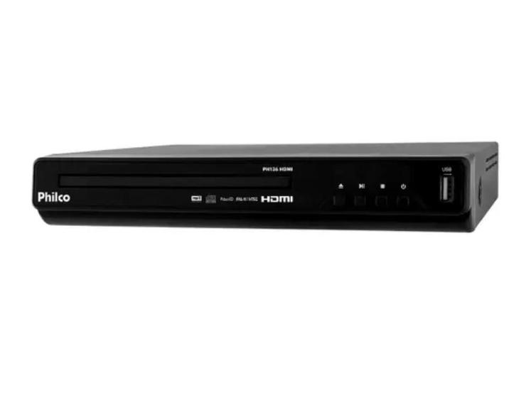 DVD Player Philco PH136 MP3/USB/HDMI Preto Bivolt 57003100 Dvd
