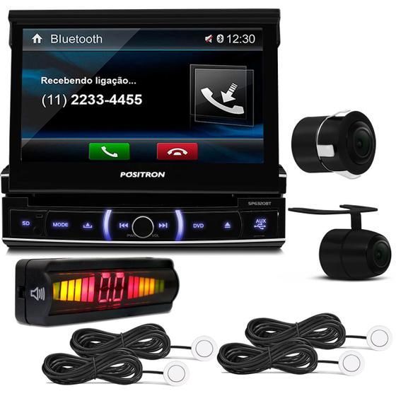 DVD Player Pósitron 7 Pol USB SD Bluetooth SP6320BT + Sensor 4 Pontos