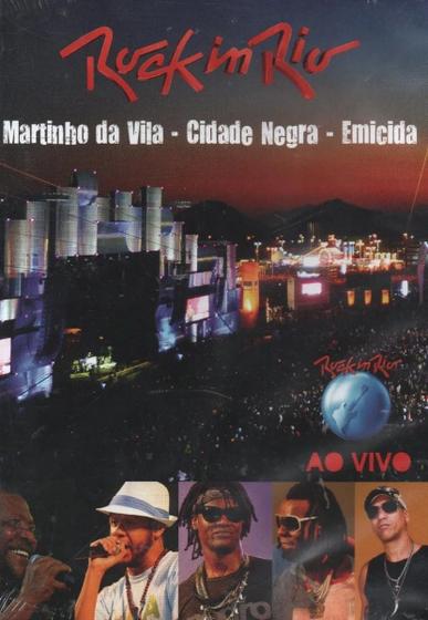 Imagem de DVD Rock in Rio - Martinho da Vila-Cidade Negra-Emicida