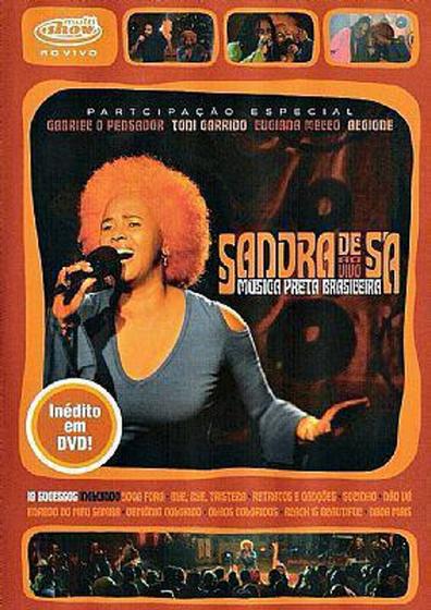 Imagem de DVD Sandra de Sá Ao Vivo Música Preta Brasileira - SONOPRESS RIMO