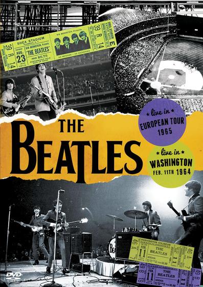 Imagem de DVD The Beatles Em Dobro Washington 1964, European Tour 1965