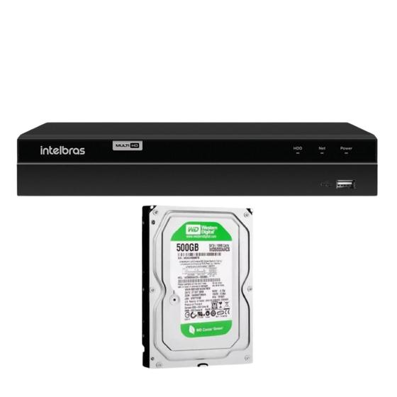 Imagem de Dvr 08 Canais Gravador Digital De Video Mhdx 1208 Intelbras c/500GB