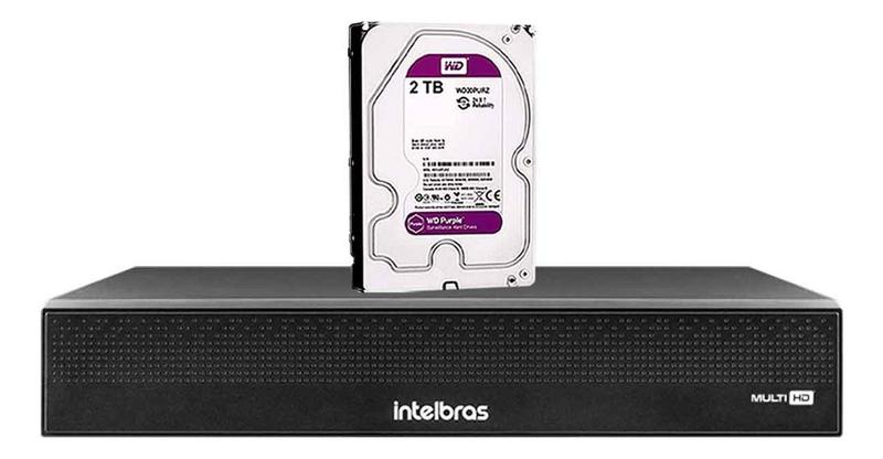Imagem de Dvr Gravador de Vídeo Intelbras MHDX 3116-C 16 Canais Full HD 1080p com Compressão H.265+ e Inteligência Artificial + HD 2TB Purple