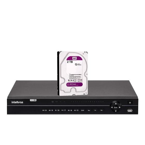 Imagem de Dvr Gravador Digital de vídeo Intelbras MHDX 1232 H.265+ 32 Canais 1080p Lite + HD purple 2TB