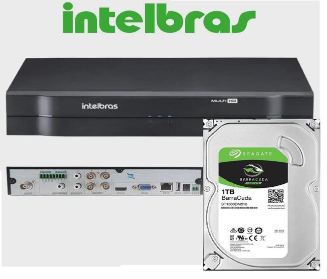 Imagem de Dvr gravador INTELBRAS 4 canais Full hd + hd 1TB