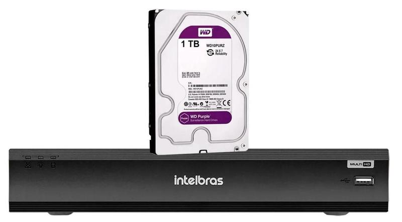 Imagem de Dvr Intelbras 08Ch Imhdx 3008 Full Hd 1080P C/Hd Purple 1Tb