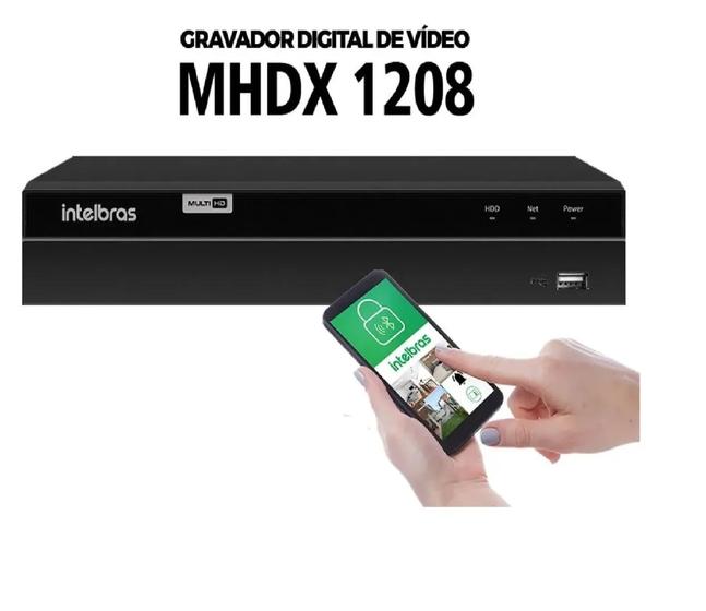 Dvr Intelbras 08ch Muiltihd Mhdx 1208 8 canais Gravador de Vídeo